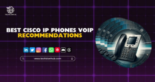 A selection of Cisco IP Phones including models CP-7821-K9, CP-8841-K9, CP-7841-K9, and more, showcasing advanced VoIP technology for modern business communication.