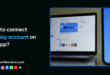connecting a Bluesky account on the app