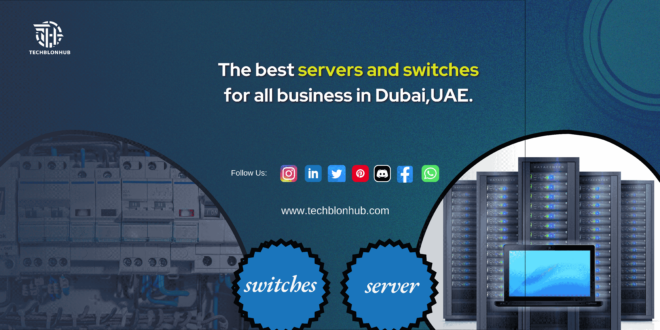a server, switch, and network