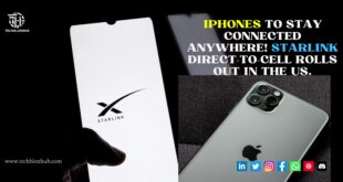 iPhone and a Starlink